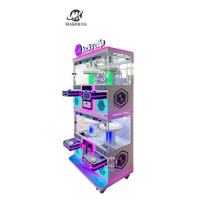 Key Ring Claw crane Machine Personal Prize Clip Clamp Machine Coin Operated 4 Players